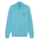 Lyle & Scott Golf Quarter Zip Jumper - Aquamarine Blue