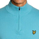 Lyle & Scott Golf Quarter Zip Jumper - Aquamarine Blue