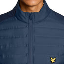 Lyle & Scott Hybrid Quilted Full Zip Golf Jacket - Ryder Blue
