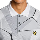 Lyle & Scott Golf Geometric Print Polo Shirt - Ultimate Grey