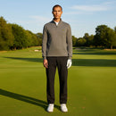 Lyle & Scott Golf Quarter Zip Jumper - Mid Grey Marl