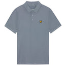 Lyle & Scott Golf Microstripe Polo Shirt - Navy Peony/Blue Lagoon