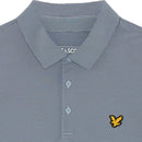 Lyle & Scott Golf Microstripe Polo Shirt - Navy Peony/Blue Lagoon