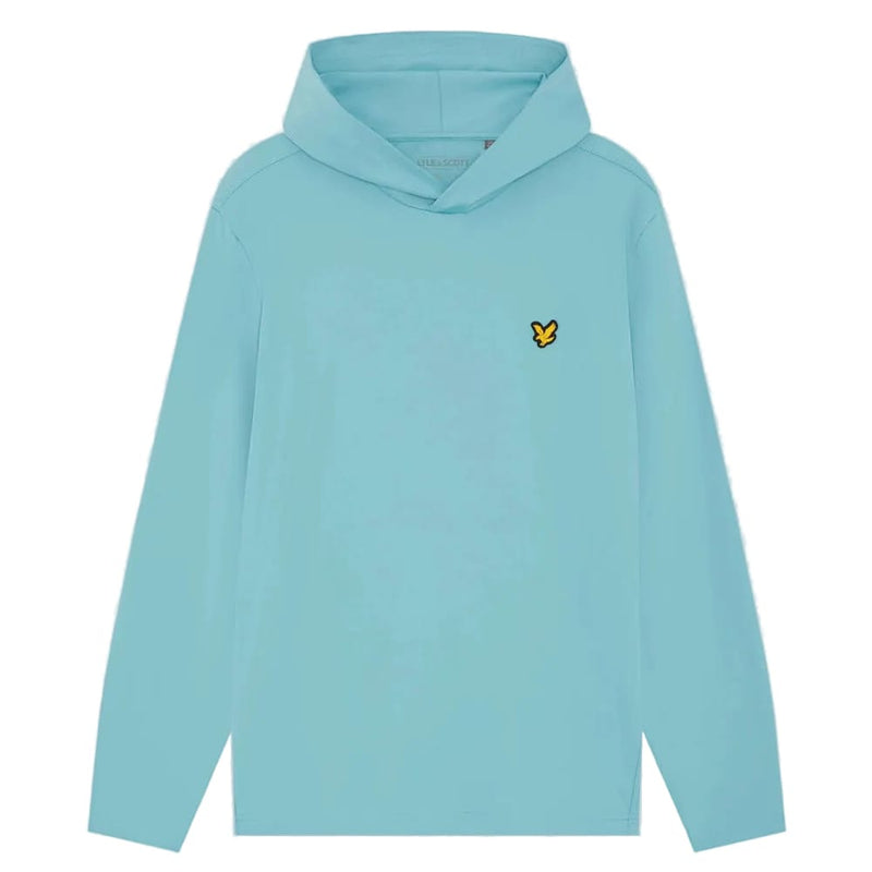 Lyle & Scott Golf Core Midlayer Hoodie - Aquamarine Blue