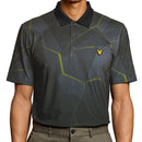 Lyle & Scott Golf Geometric Print Polo Shirt - Jet Black