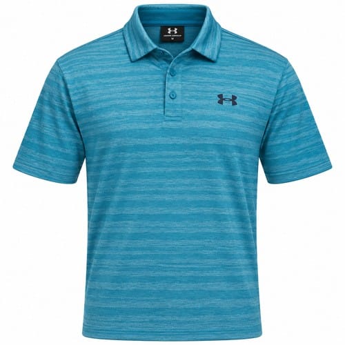 Under Armour Playoff Jacquard Polo Shirt - Boundless Blue/Midnight Navy