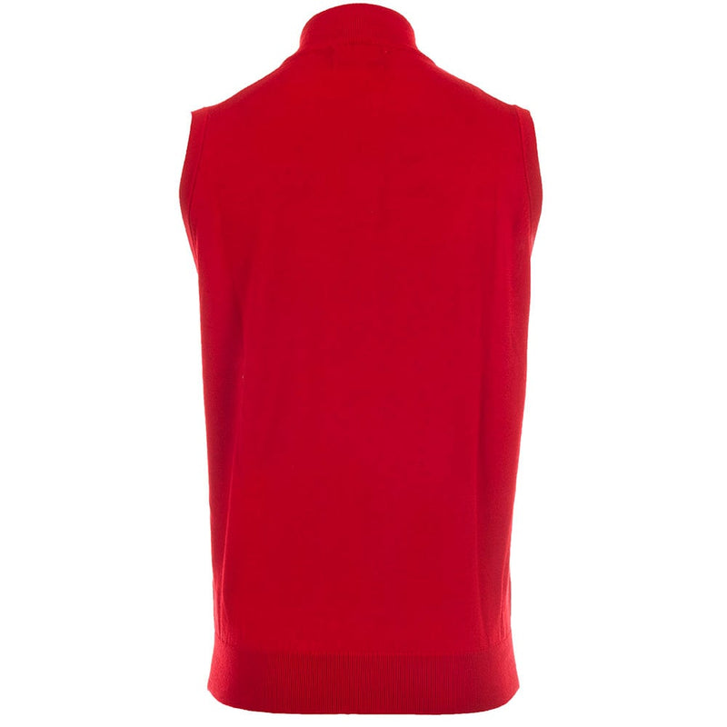 ProQuip Merino 1/2 Zip Sleeveless Slipover - Red