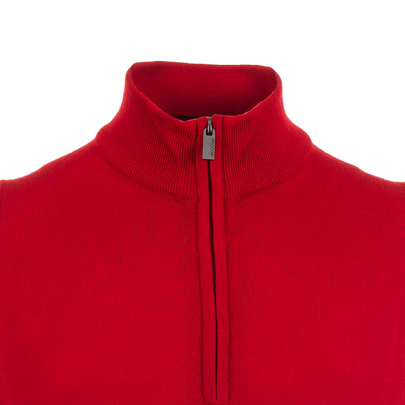 ProQuip Merino 1/2 Zip Sleeveless Slipover - Red