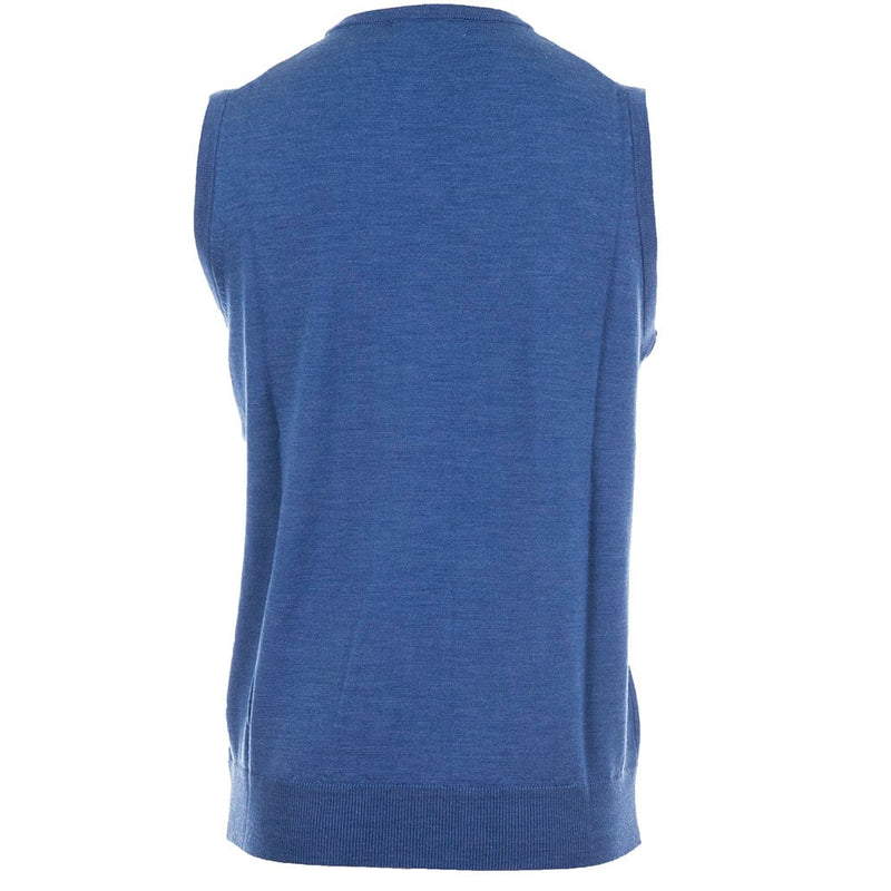 ProQuip Merino V-Neck Sleeveless Slipover - Blue