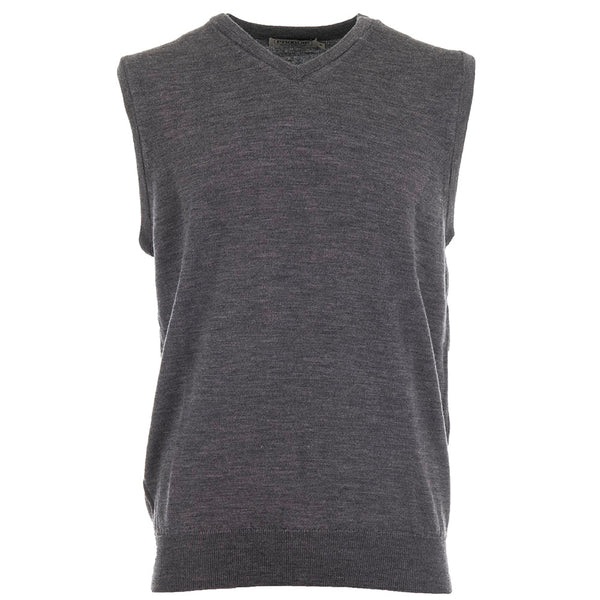 ProQuip Merino V-Neck Sleeveless Slipover - Grey