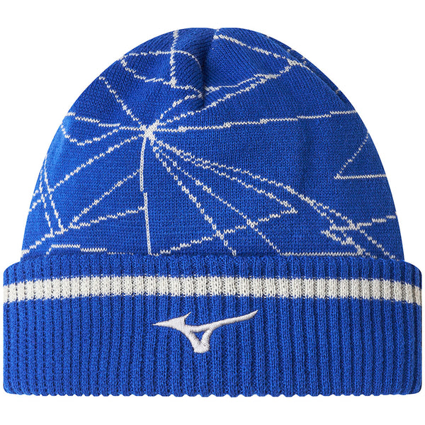 Mizuno Breath Thermo Graphic Beanie Hat - Blue