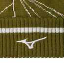 Mizuno Breath Thermo Graphic Beanie Hat - Olive