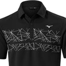 Mizuno Breath Thermo Graphic Polo Shirt - Black