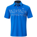 Mizuno Breath Thermo Graphic Polo Shirt - Blue