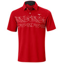 Mizuno Breath Thermo Graphic Polo Shirt - Red