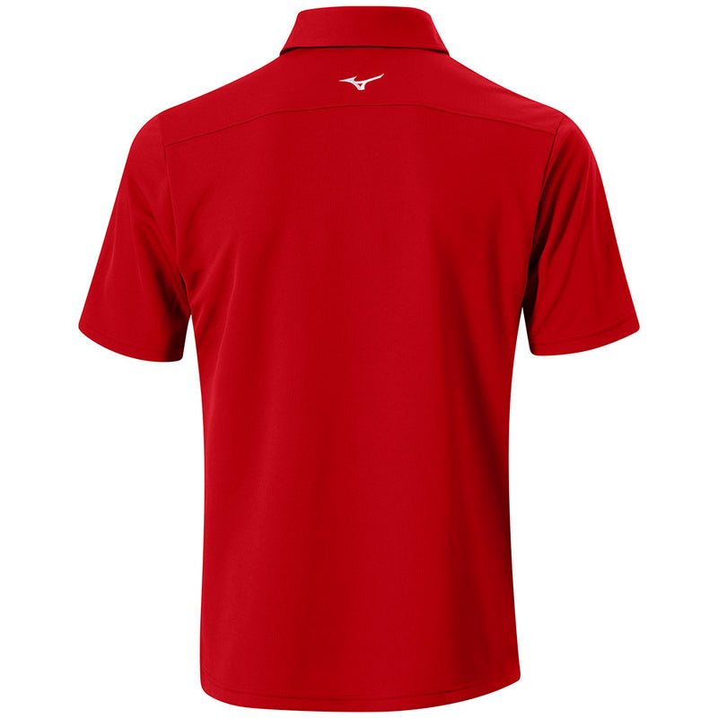 Mizuno Breath Thermo Graphic Polo Shirt - Red