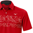 Mizuno Breath Thermo Graphic Polo Shirt - Red