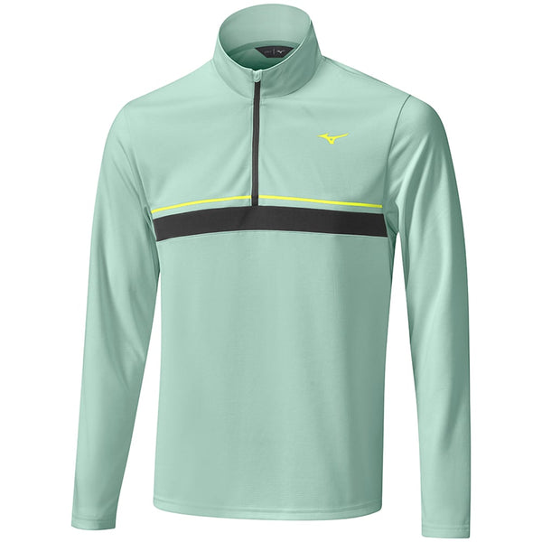 Mizuno Breath Thermo ST 1/4 Zip Pullover - Blue Green