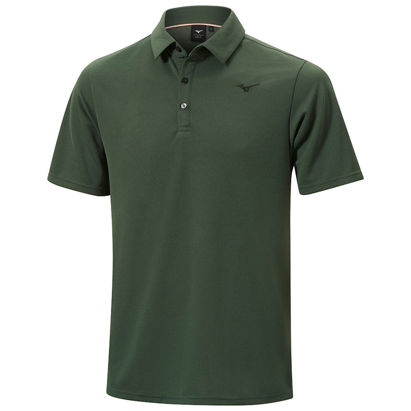 Mizuno Breath Thermo Winter Polo Shirt Forest Green