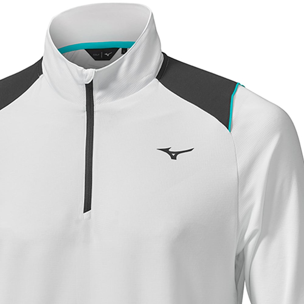 Mizuno Breath Thermo Elite 1 4 Zip Pullover Grey