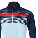 Mizuno Breeze Elite Stripe 1/4 Zip Pullover - Navy/Blue