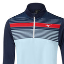 Mizuno Breeze Elite Stripe 1/4 Zip Pullover - Navy/Blue