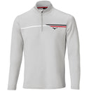 Mizuno Breeze T Stripe 1/4 Zip Pullover - Grey