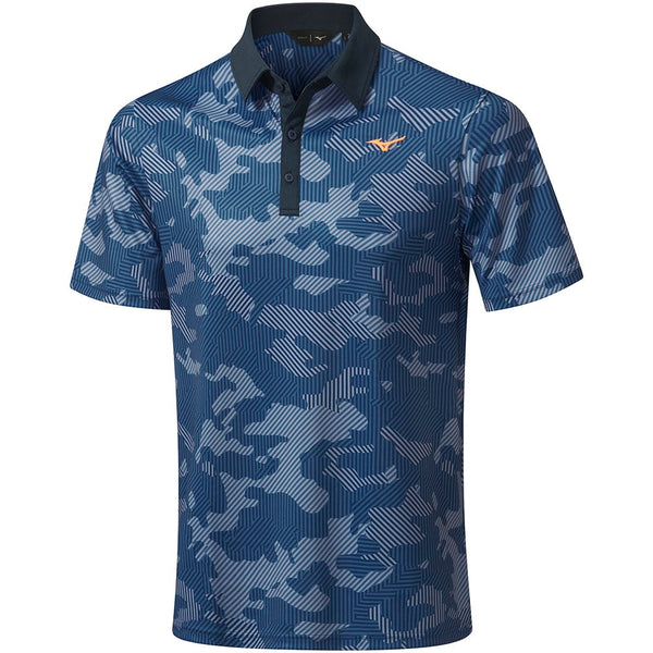 Mizuno Camo Polo Shirt - Navy