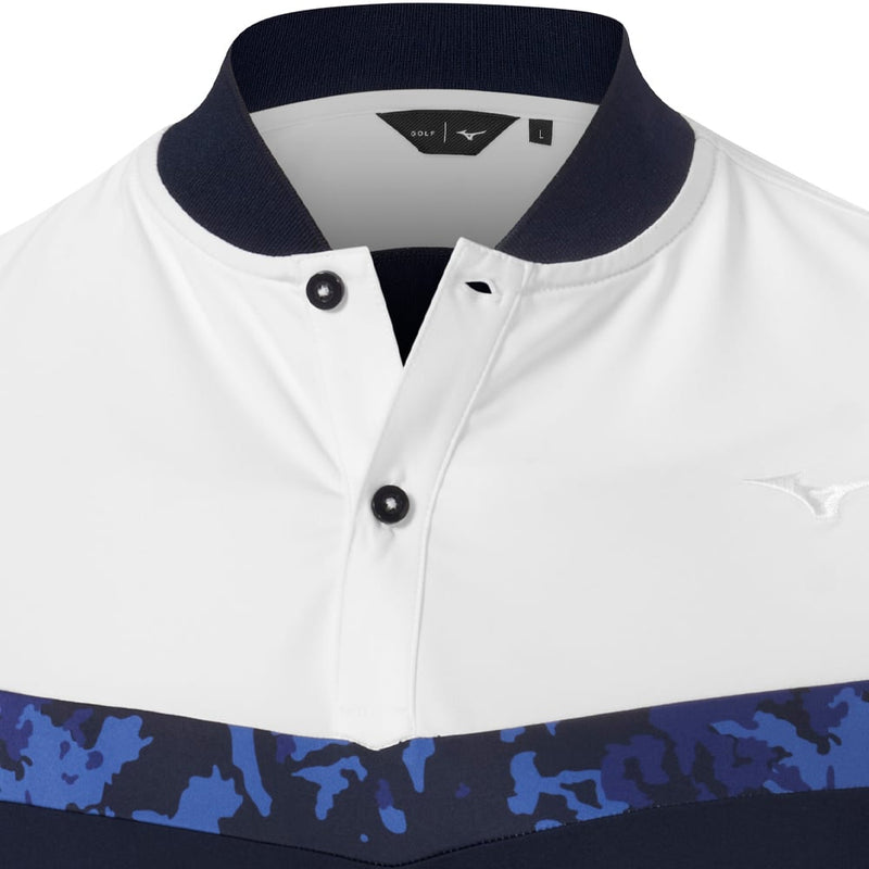 Mizuno Floral GC Polo Shirt - Deep Navy