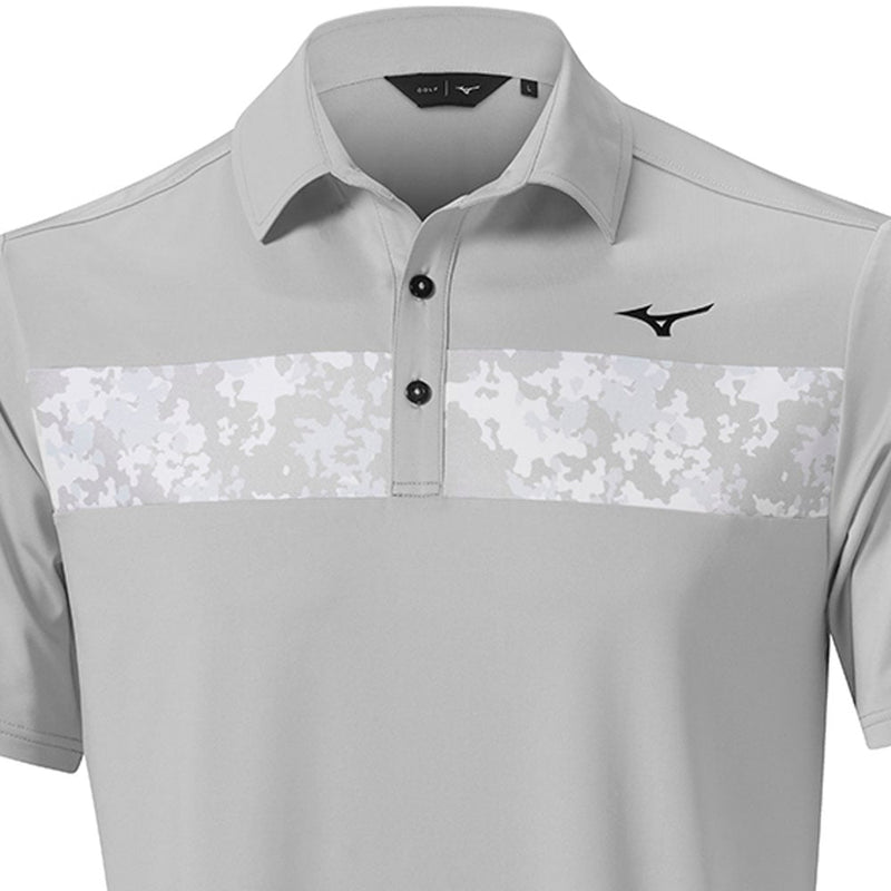 Mizuno Floral ST Polo Shirt - Grey