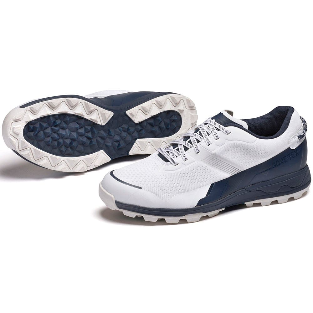 Mizuno MZU EN Gore-Tex Spikeless Waterproof Shoes - White/Navy Mizuno MZU EN Gore-Tex Spikeless Waterproof Shoes - White/Navy