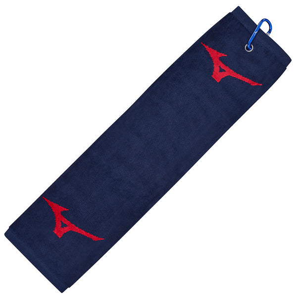 Mizuno RB Tri-Fold Towel - Navy/Red