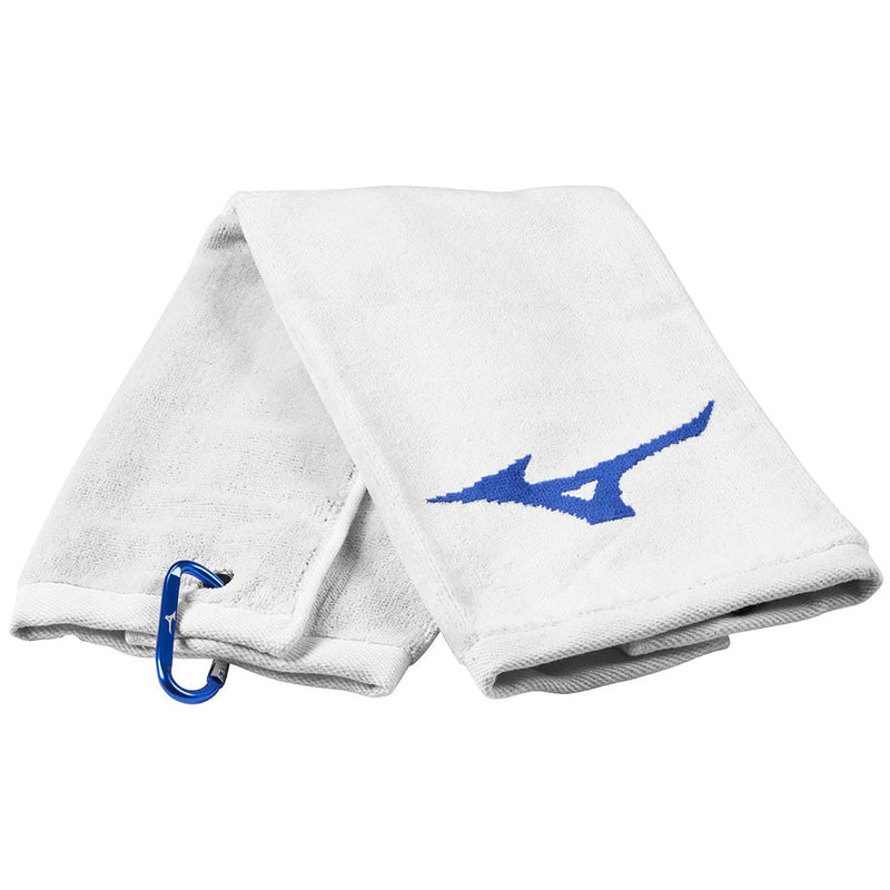 Mizuno RB Tri-Fold Towel - White/Blue