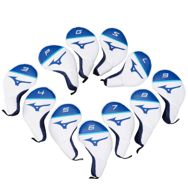 Mizuno Tour Iron Headcovers - White/Blue