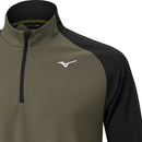 Mizuno Winter Breeze Bloc 1/4 Zip Pullover - Olive