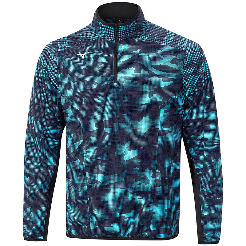 Mizuno Winter Stretch 1/4 Zip Jacket - Ocean Blue