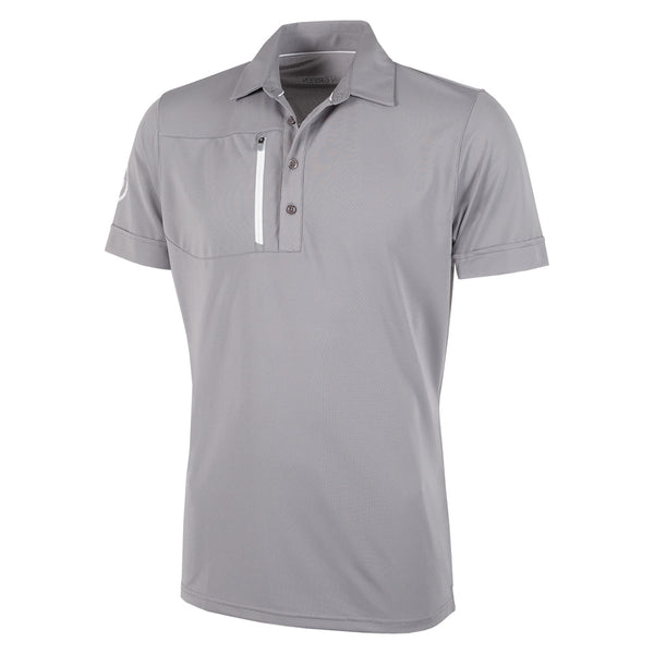 Galvin Green Morton Polo Shirt - Sharkskin/White