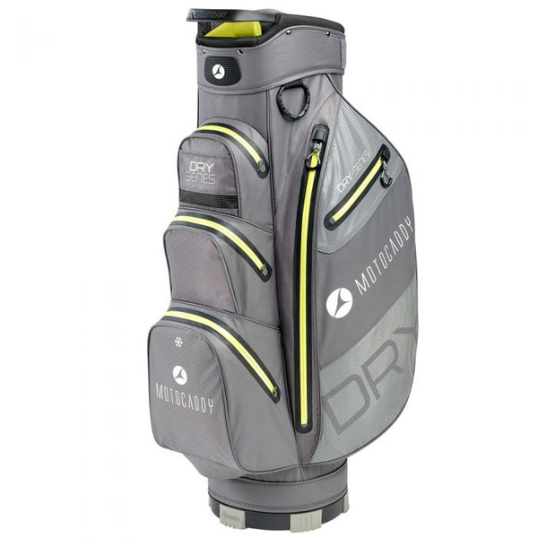Motocaddy Dry Series Waterproof Cart Bag - Charcoal/Lime