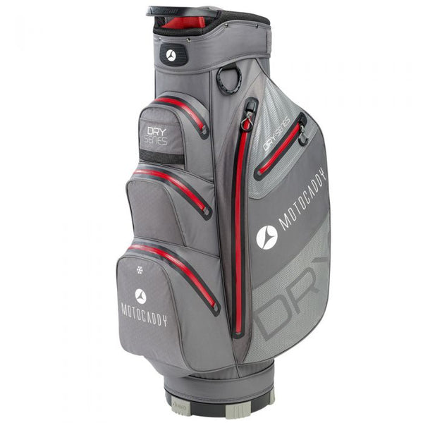 Motocaddy Dry Series Waterproof Cart Bag - Charcoal/Red