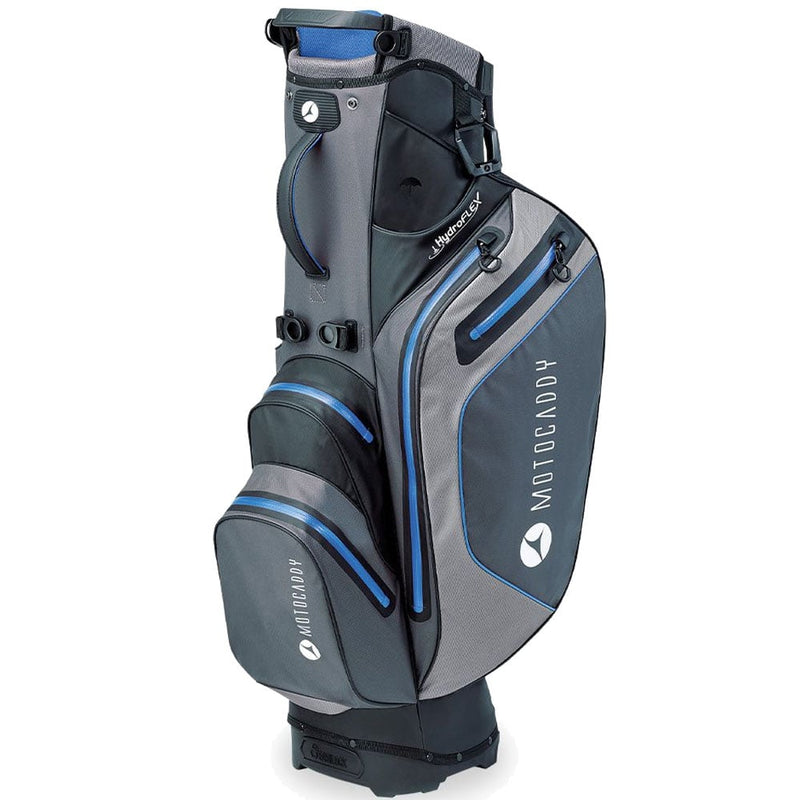 Motocaddy Hydroflex Waterproof Stand Bag - Charcoal/Blue