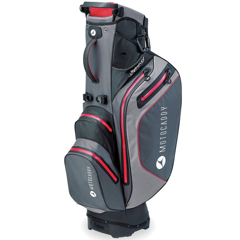 Motocaddy Hydroflex Waterproof Stand Bag - Charcoal/Red