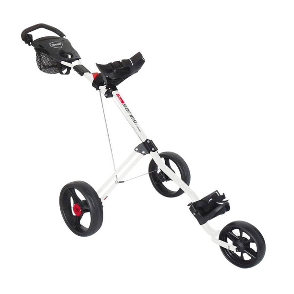 Masters Golf 5 Series 3-Wheel Push Trolley – White