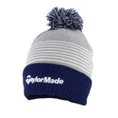 TaylorMade Bobble Beanie - Grey/Navy/White