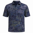 Under Armour ArmourDry Printed Polo Shirt - Midnight Navy/Downpour Grey/Midnight Navy