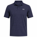 Under Armour Drive Chill Printed Polo Shirt - Midnight Navy/Washed Navy/Blue Calm