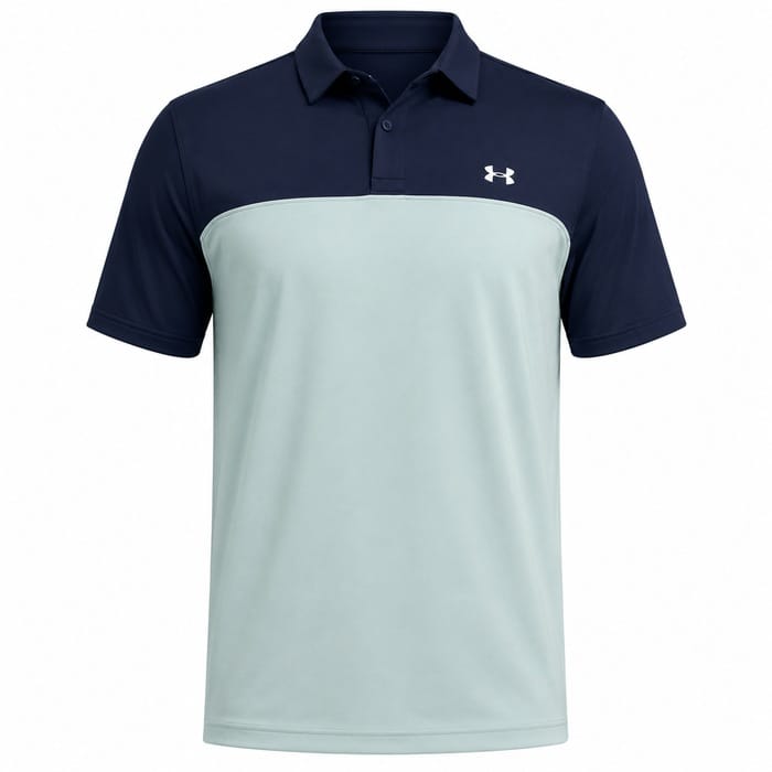 Under Armour T2G Colorblock Polo Shirt - Enamel Blue/Midnight Navy/White