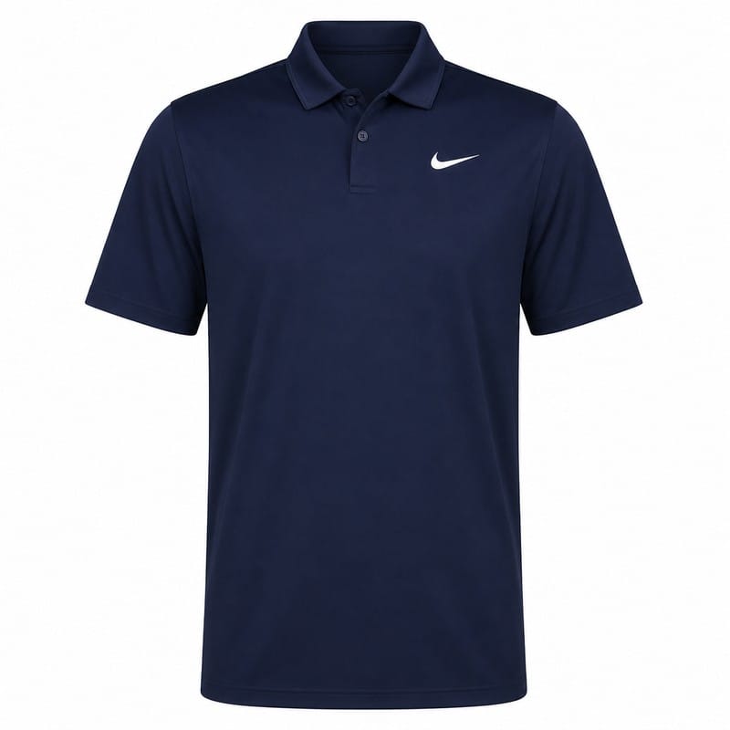 Nike Dri-Fit Velocity Solid Polo Shirt - College Navy/White