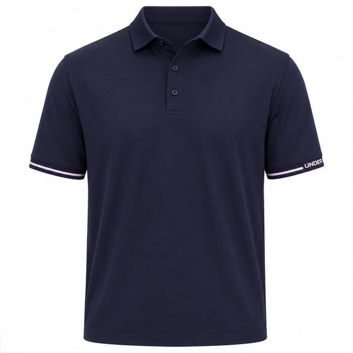 Under Armour ArmourDry Pique Polo Shirt - Midnight Navy/Prime Pink/Prime Pink