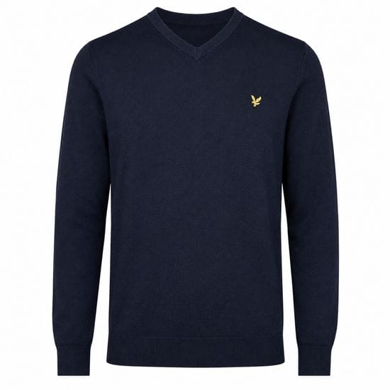 Lyle & Scott Golf V Neck Pullover - Dark Navy
