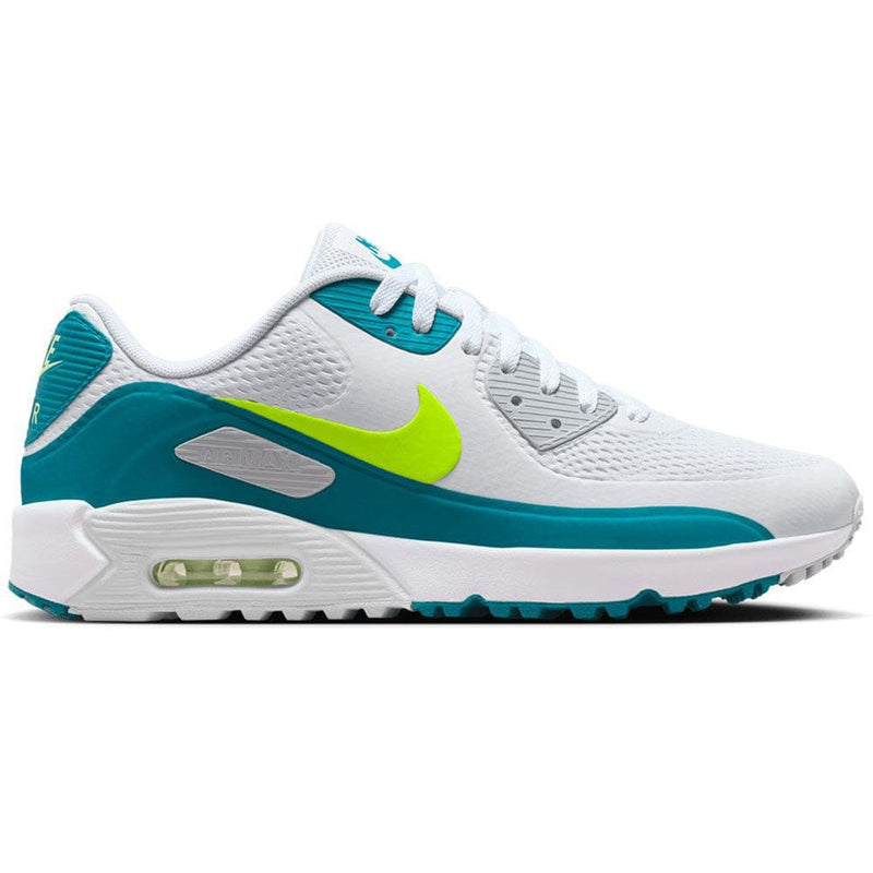 Nike Air Max 90 G Waterproof Spikeless Shoes - White/Volight/Bright Spruce